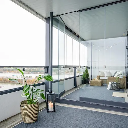 Apartmán Luxury Penthouse With Stunning Sea Views & Private Sauna Helsinky